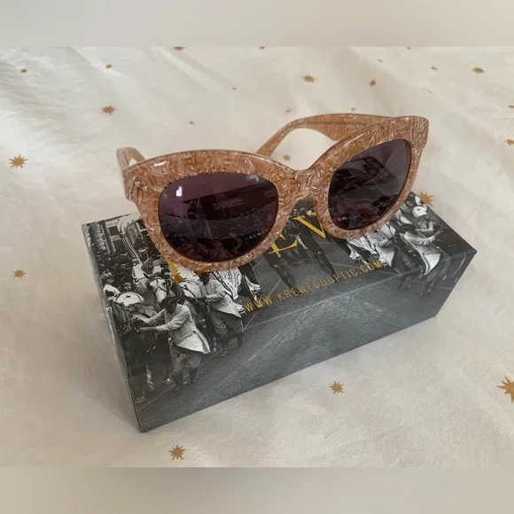 KREWE - Julia Cat-Eyed Sunglasses - Pink Marbled - Picture 1 of 11